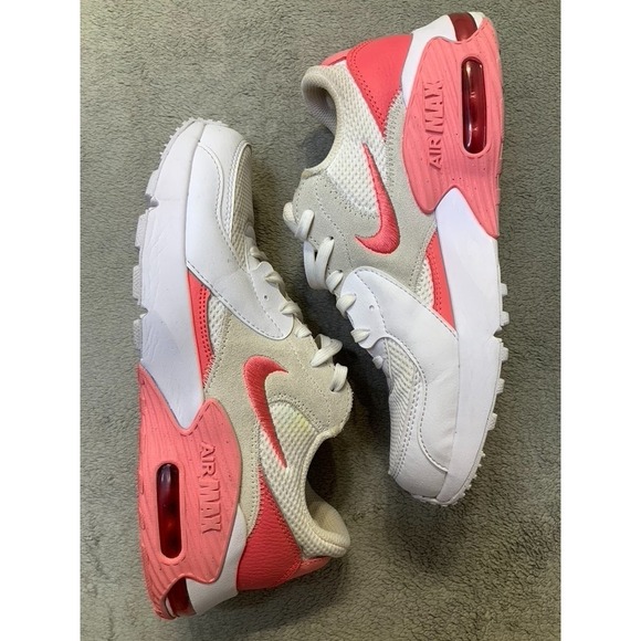 Nike Shoes - Nike Air Max Excee Womens Size 8.5 White Coral Sneakers Running Shoes